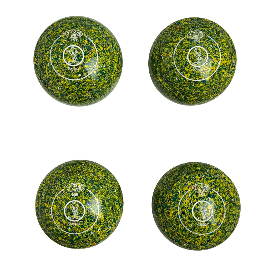 Aero (Pre-Owned) Evolve Lawn Bowls 1.5 Heavy Z-Scoop Green/Yellow - 225961