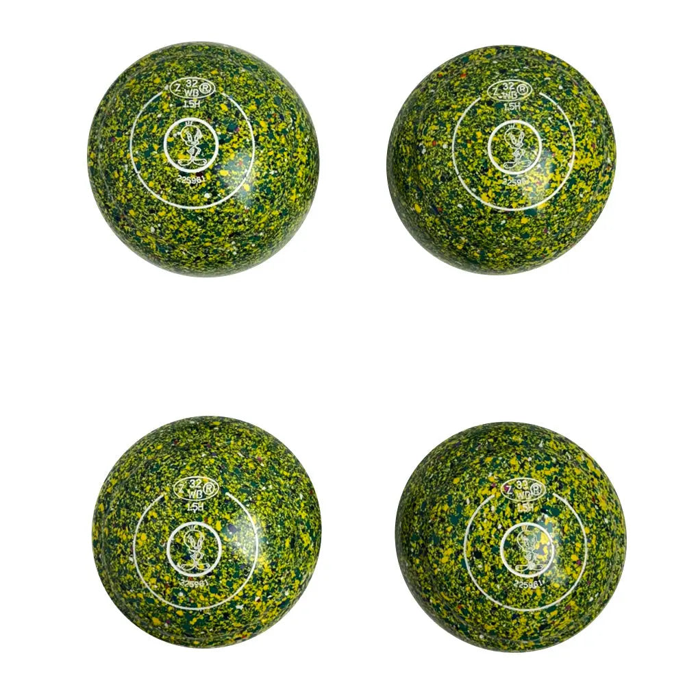 Aero (Pre-Owned) Evolve Lawn Bowls 1.5 Heavy Z-Scoop Green/Yellow - 225961 - Bowls City