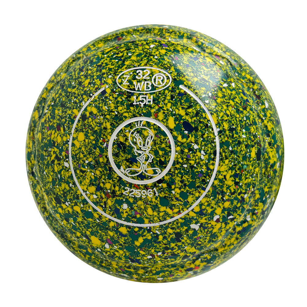 Aero (Pre-Owned) Evolve Lawn Bowls 1.5 Heavy Z-Scoop Green/Yellow - 225961