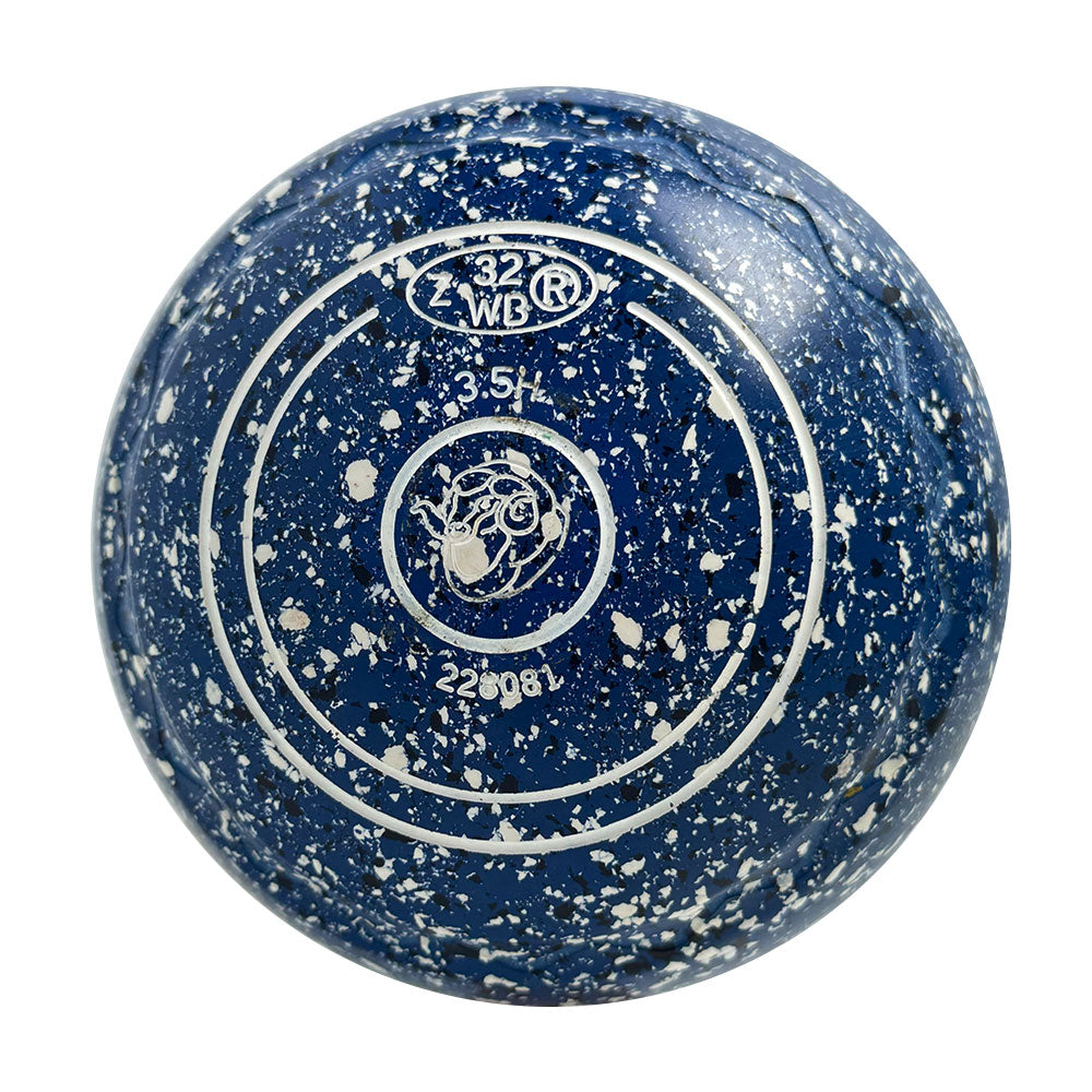 Aero (Pre-Owned) Optima Lawn Bowls 3.5 Heavy Z-Scoop Blue/White/Black - 228081