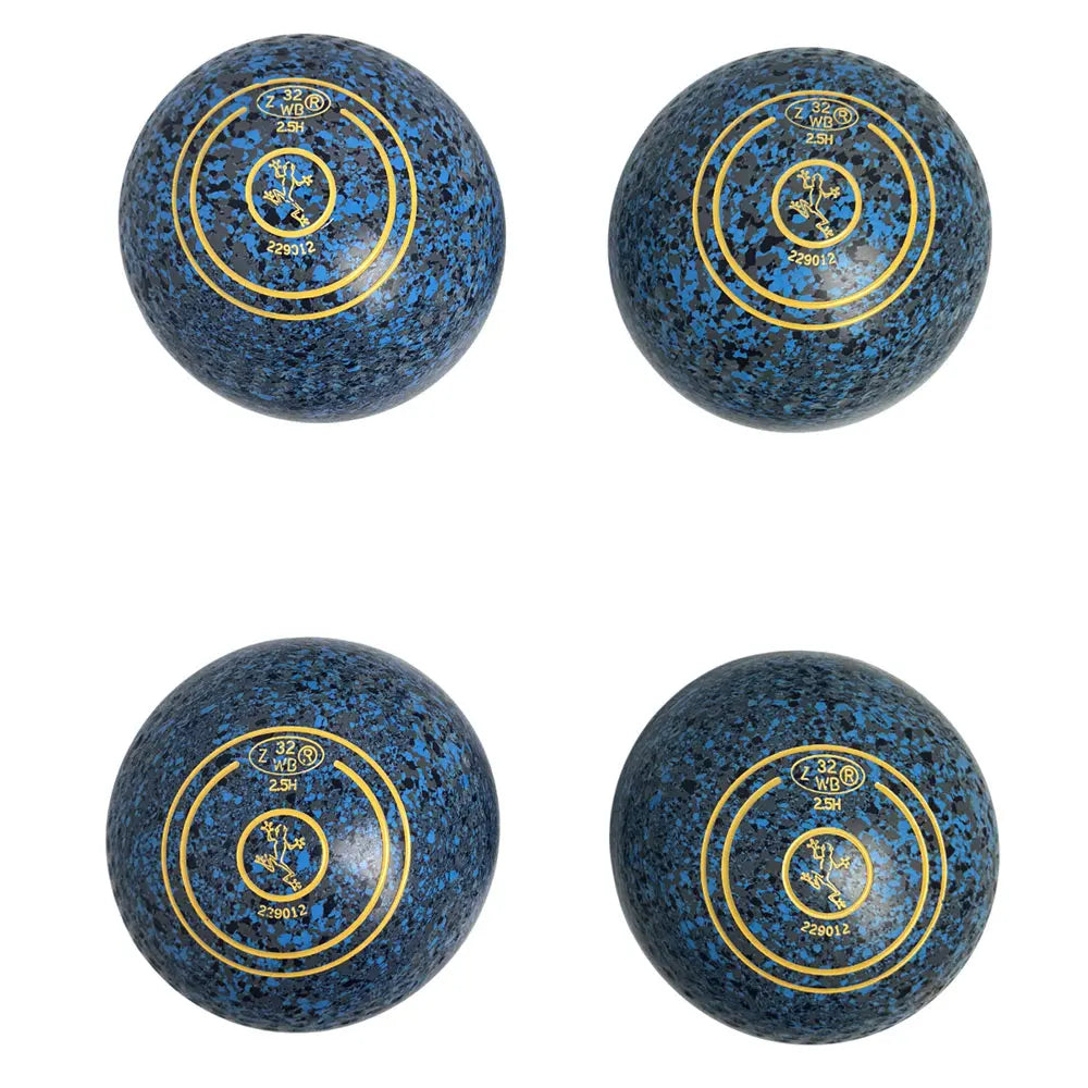 Aero (Pre-Owned) Dynamic Lawn Bowls 2.5 Heavy Dimple Blue/Grey Speckle - 229012 Aero Bowls