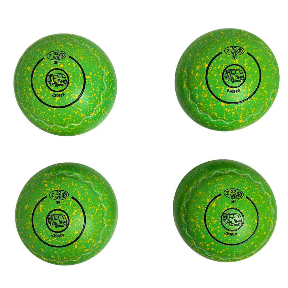 Aero (Pre-Owned) Evolve Lawn Bowls 3 Heavy Z-Scoop Lime/Yellow - 230919 Aero Bowls