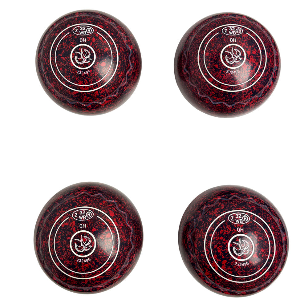 Aero (Pre-Owned) Optima Lawn Bowls 0 Heavy Z-Scoop Maroon/Navy -232495