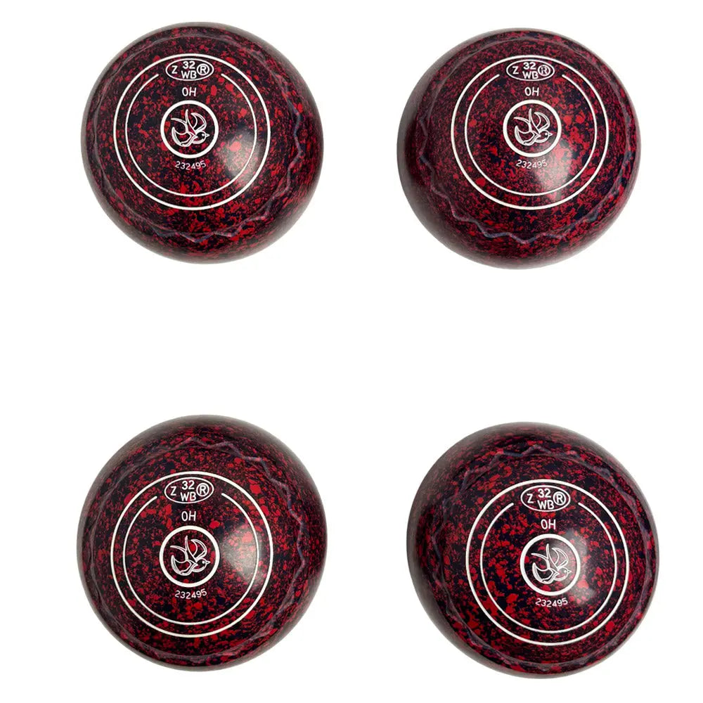 Aero (Pre-Owned) Optima Lawn Bowls 0 Heavy Z-Scoop Maroon/Navy -232495 - Bowls City