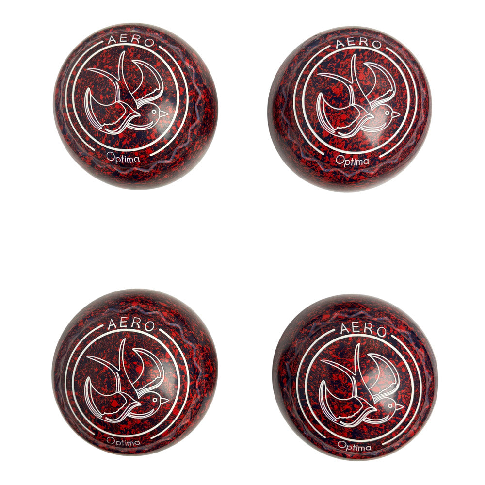 Aero (Pre-Owned) Optima Lawn Bowls 0 Heavy Z-Scoop Maroon/Navy -232495