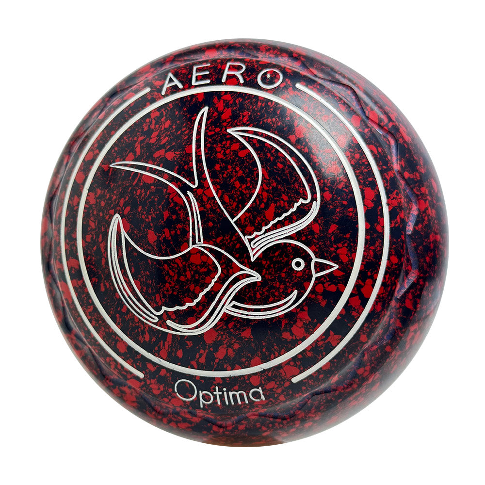 Aero (Pre-Owned) Optima Lawn Bowls 0 Heavy Z-Scoop Maroon/Navy -232495
