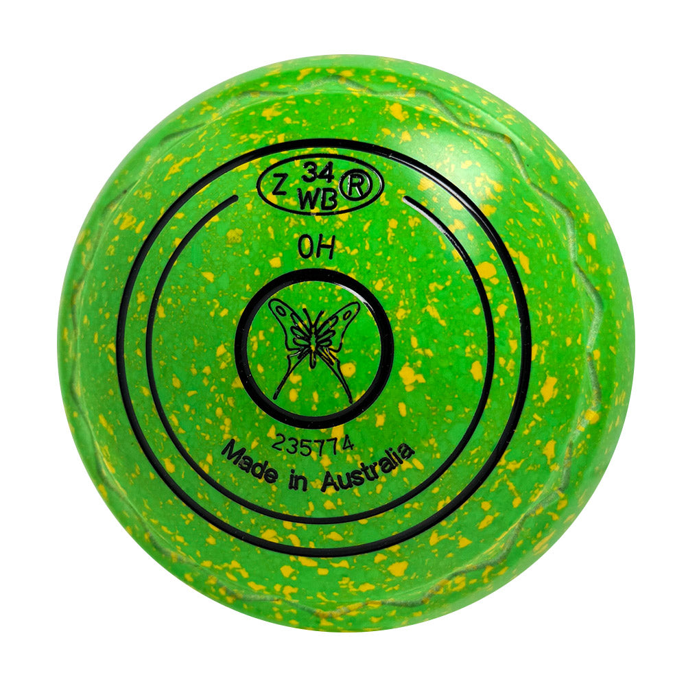 Aero Optima Lawn Bowls 0 Heavy Z-Scoop Lime - 235774