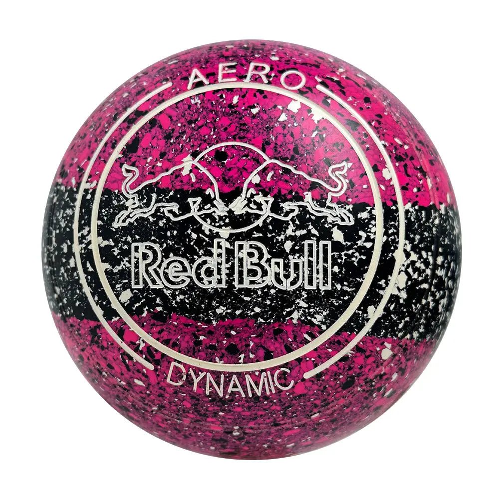 Aero (Pre-Owned) Dynamic Lawn Bowls Size 3.5 Heavy Non-Gripped - Pink/Black Trio 233584 Aero Bowls