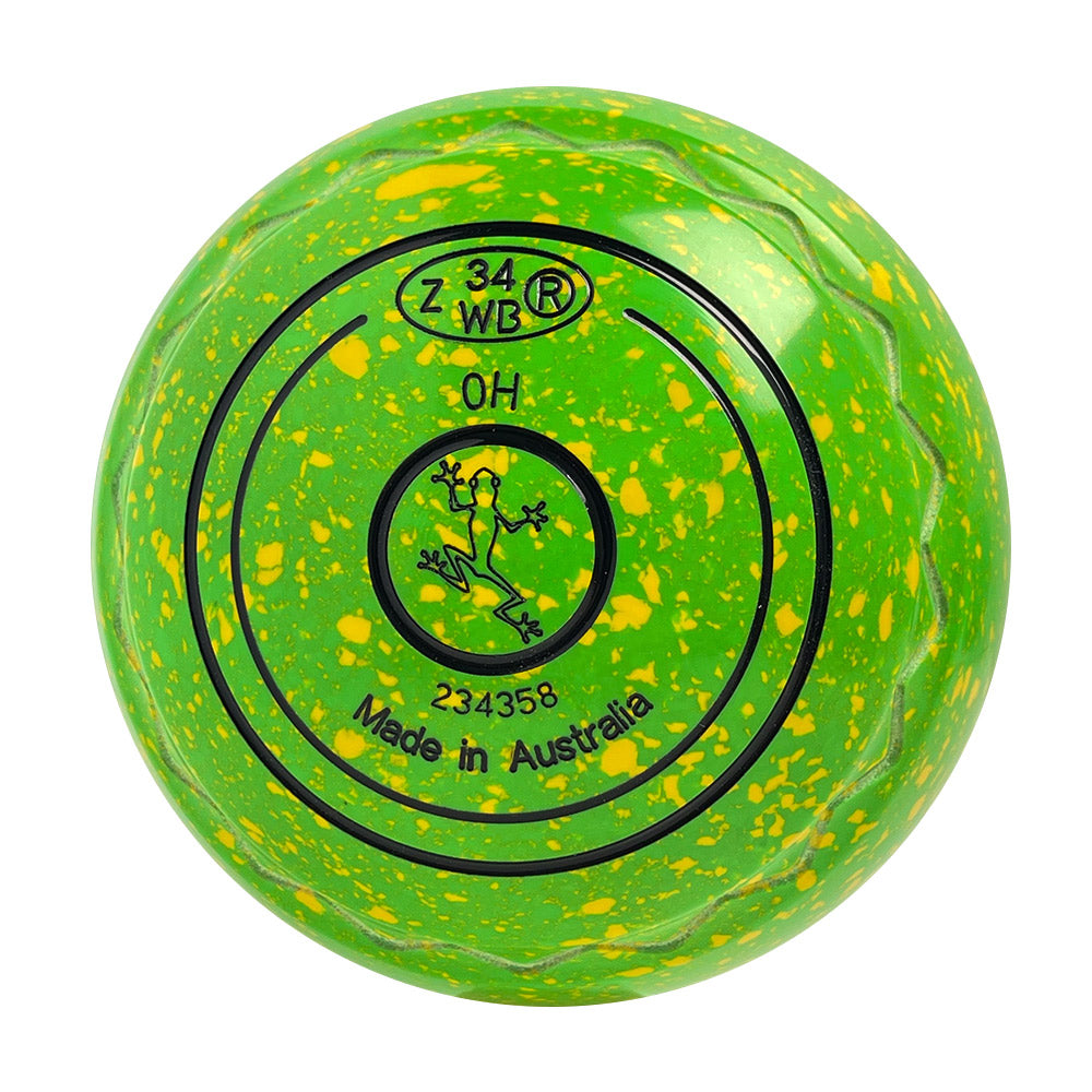Aero Optima Lawn Bowls 0 Heavy Z-Scoop Lime - 234358