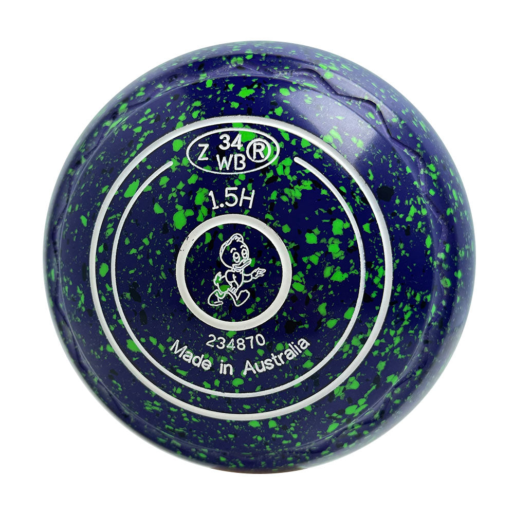 Aero Optima Lawn Bowls 1.5 Heavy Z-Scoop Blueberry - 234870