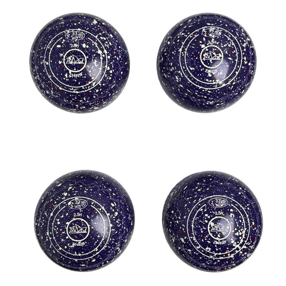 Aero (Pre-Owned) Optima Lawn Bowls 2.5 Heavy Z-Scoop Purple Haze - 234925