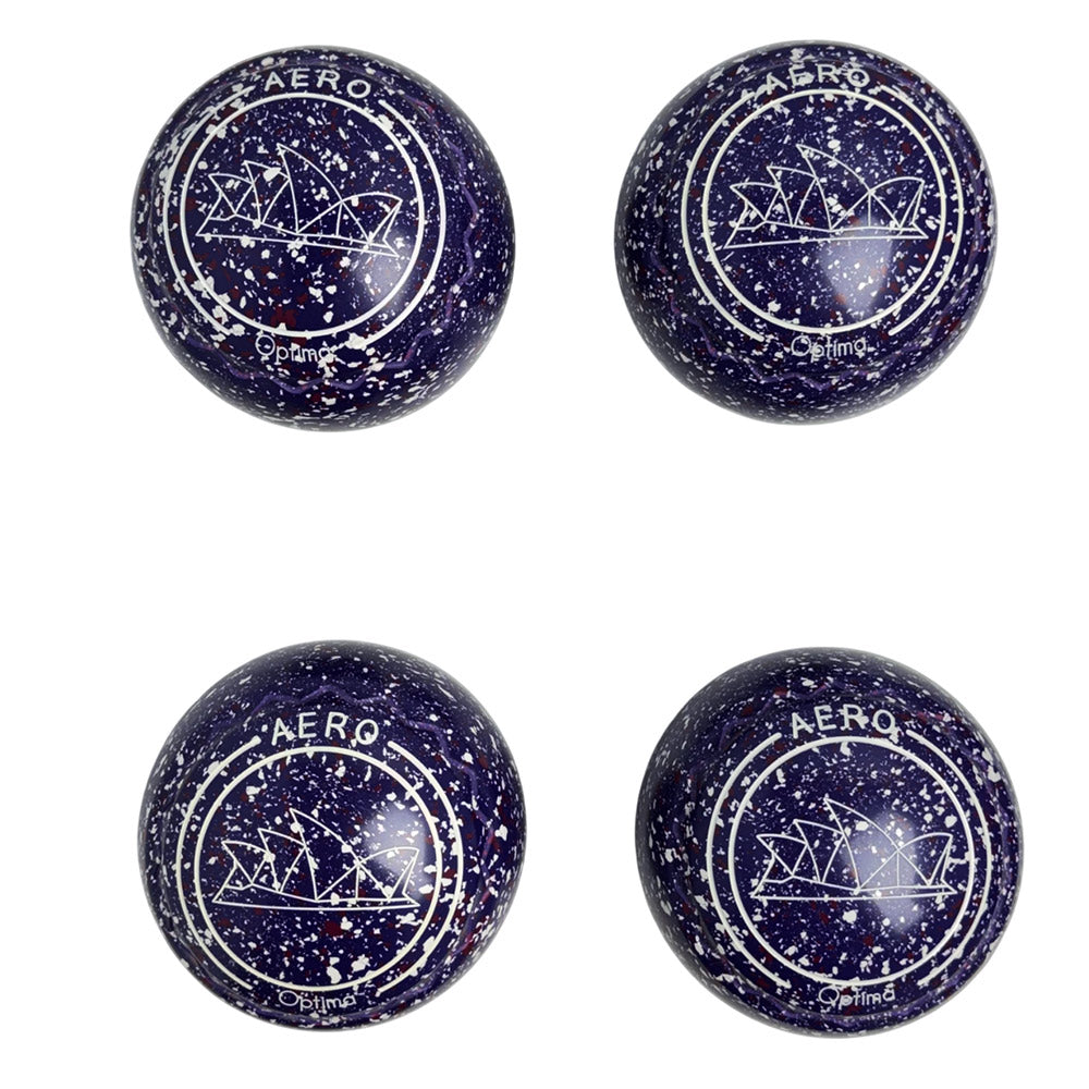 Aero (Pre-Owned) Optima Lawn Bowls 2.5 Heavy Z-Scoop Purple Haze - 234925