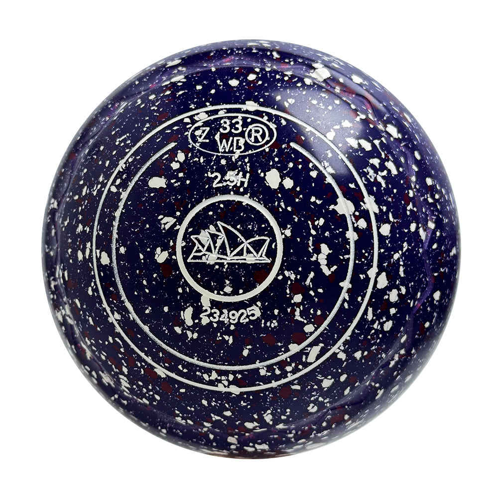 Aero (Pre-Owned) Optima Lawn Bowls 2.5 Heavy Z-Scoop Purple Haze - 234925