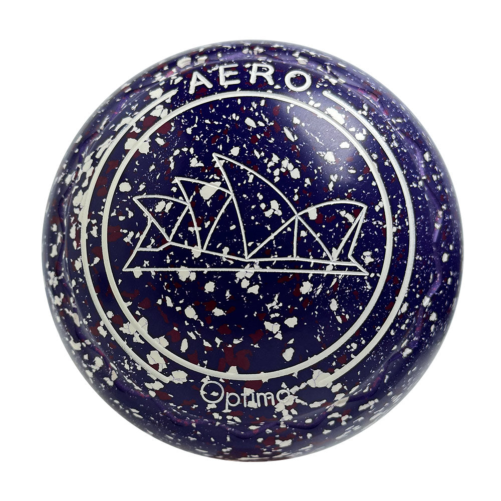 Aero (Pre-Owned) Optima Lawn Bowls 2.5 Heavy Z-Scoop Purple Haze - 234925