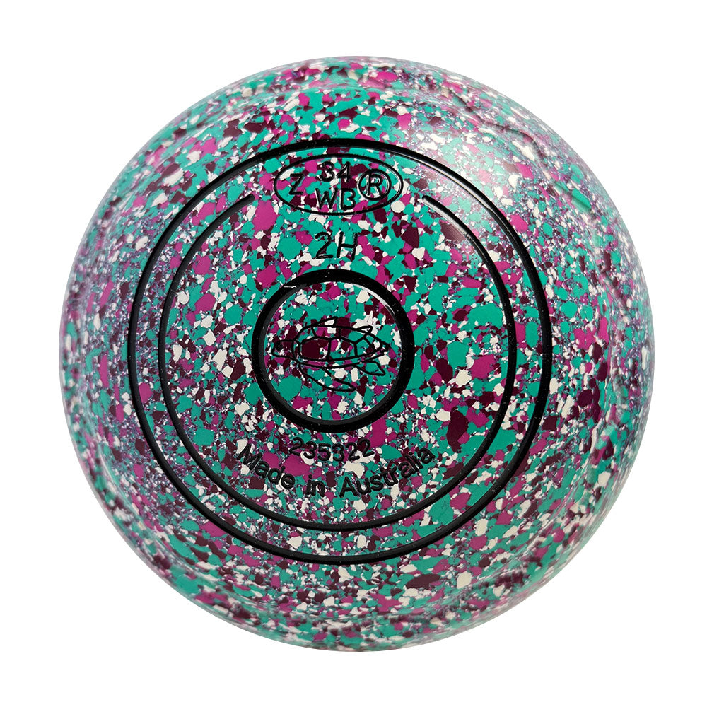 Aero Optima Lawn Bowls 2 Heavy Z-Scoop Confetti - 235322