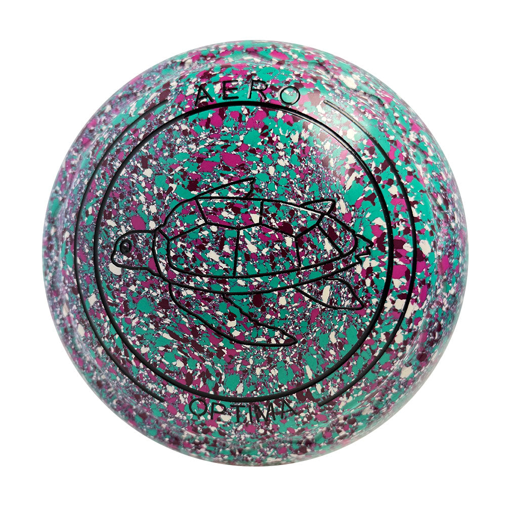 Aero Optima Lawn Bowls 2 Heavy Z-Scoop Confetti - 235322