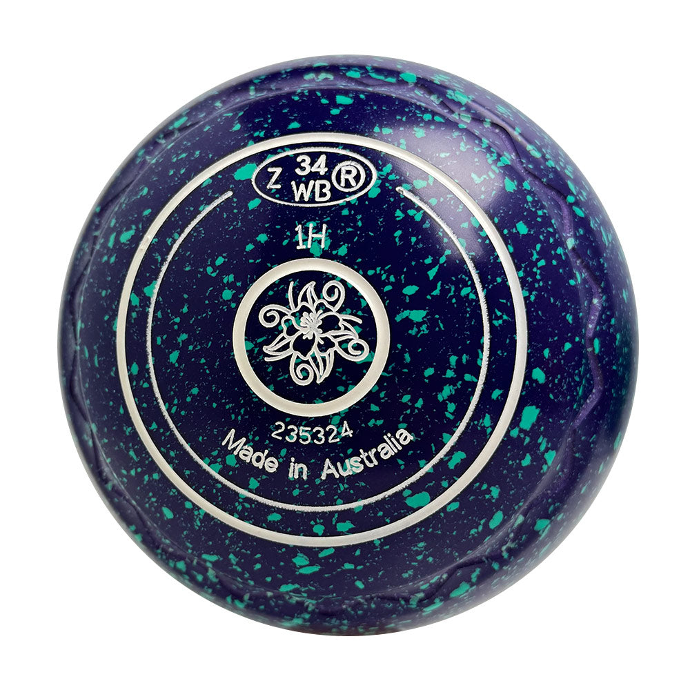 Aero Optima Lawn Bowls 1 Heavy Z-Scoop Grape - 235324