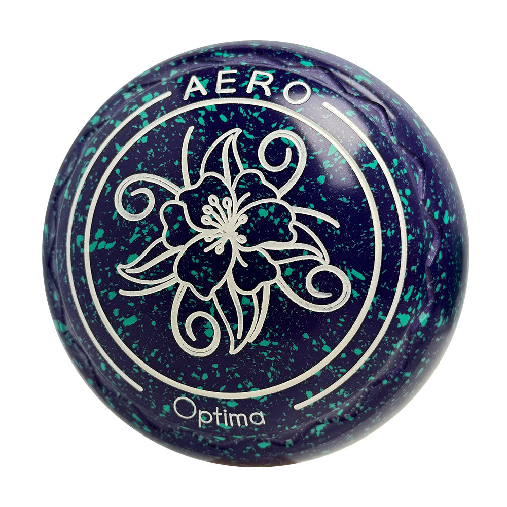 Aero Optima Lawn Bowls 1 Heavy Z-Scoop Grape - 235324