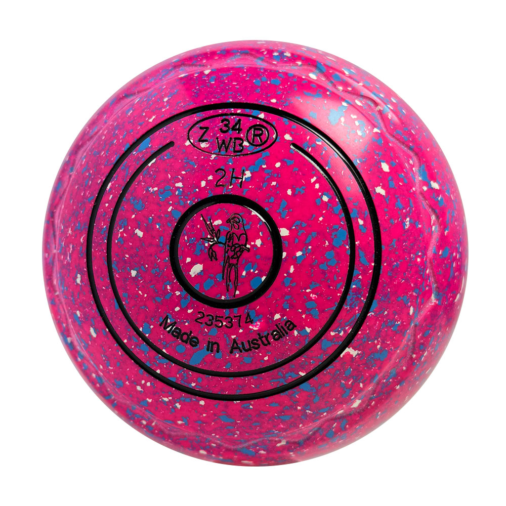 Aero Optima Lawn Bowls 2 Heavy Z-Scoop Raspberry - 235374