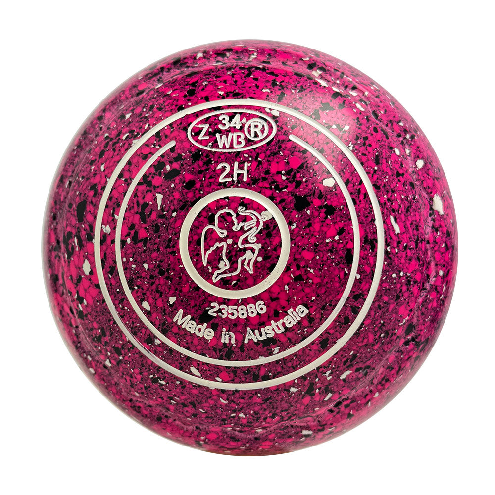 Aero Optima Lawn Bowls 2 Heavy Z-Scoop Fuschia - 235886