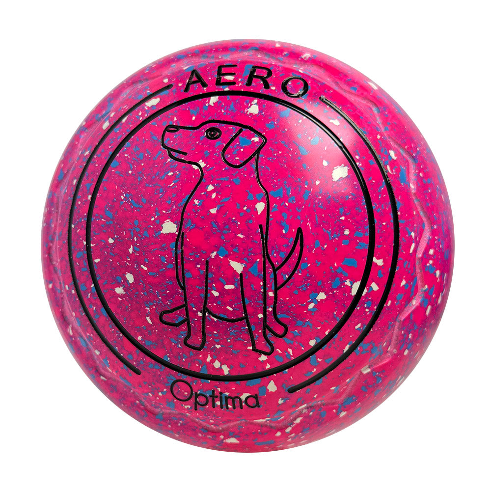 Aero Optima Lawn Bowls 1 Heavy Z-Scoop Raspberry - 236630