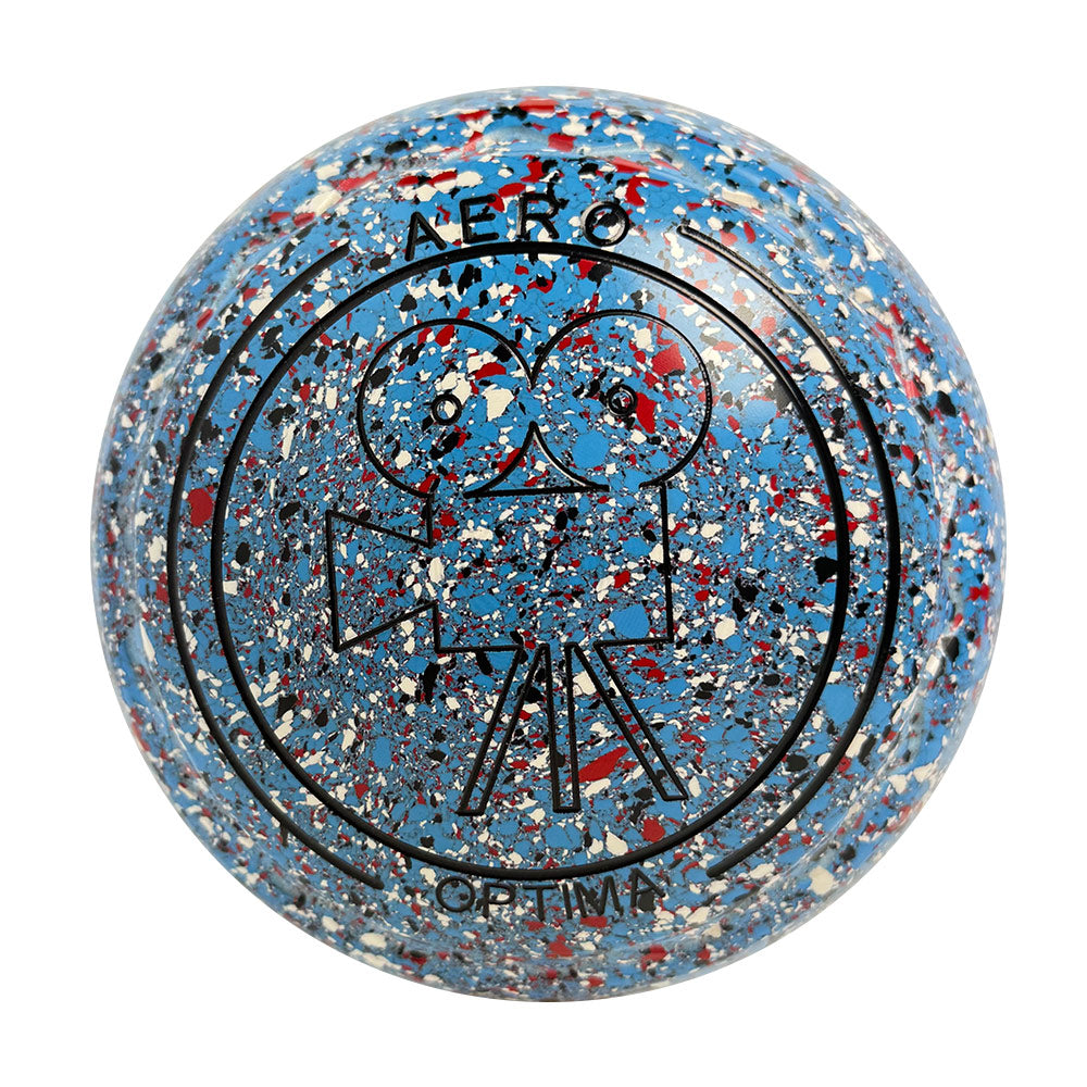Aero Optima Lawn Bowls 2.5 Heavy Z-Scoop Cornflower - 237582