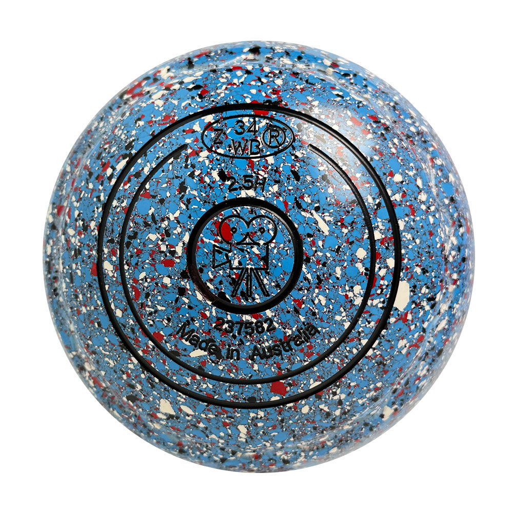 Aero Optima Lawn Bowls 2.5 Heavy Z-Scoop Cornflower - 237582