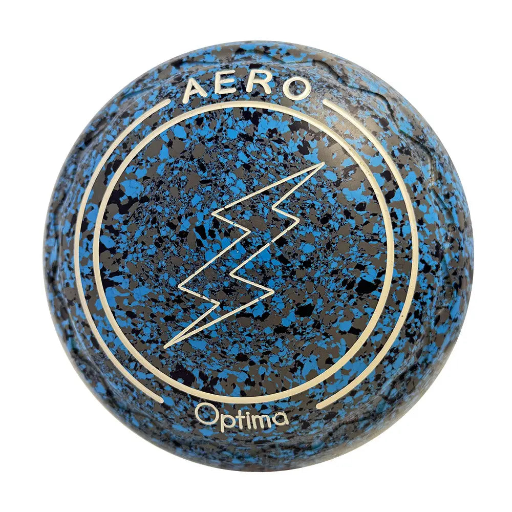 Aero Optima (Pre-Owned) Lawn Bowls 3 Heavy Z-Scoop Blue/Grey - 237931 - Bowls City