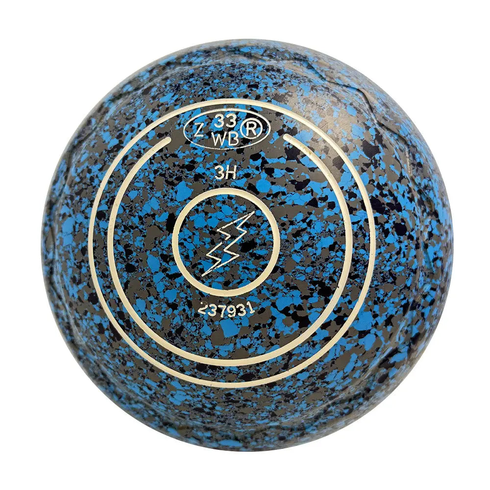 Aero Optima (Pre-Owned) Lawn Bowls 3 Heavy Z-Scoop Blue/Grey - 237931 - Bowls City