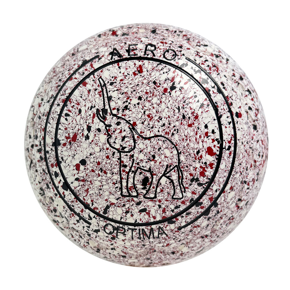 Aero Optima Lawn Bowls 3 Heavy Z-Scoop Snow - 238046