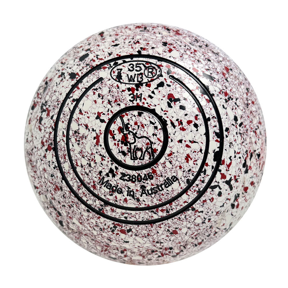 Aero Optima Lawn Bowls 3 Heavy Z-Scoop Snow - 238046