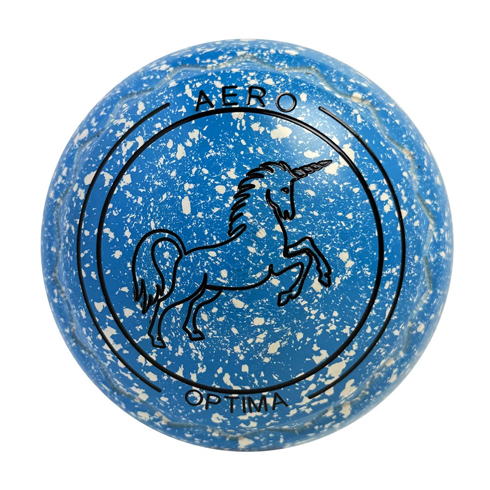 Aero Optima Lawn Bowls 2 Heavy Z-Scoop Azure - 238104