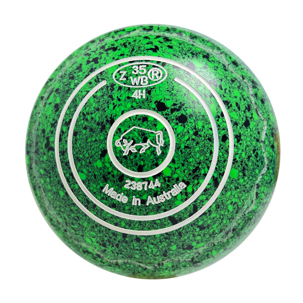 Aero Dynamic Lawn Bowls 4 Heavy Z-Scoop Moss - 238744