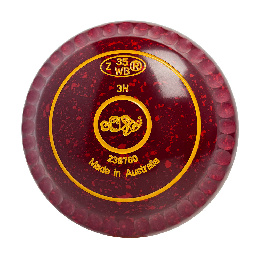 Aero Evolve Lawn Bowls 3 Enhance Grip Maroon Red - 238760