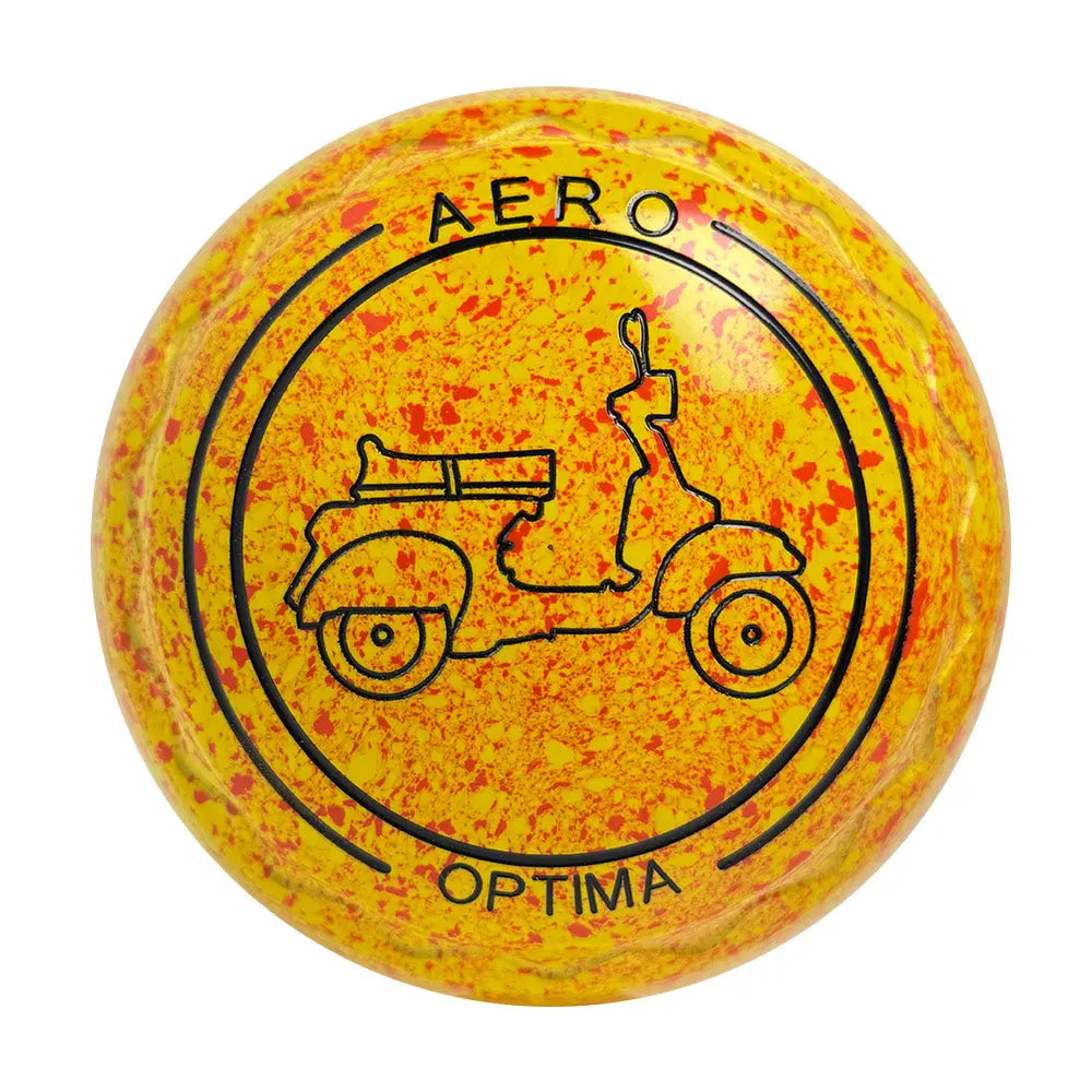 Aero Optima Lawn Bowls 3 Heavy Z-Scoop Solarflare - 238786 Aero Bowls