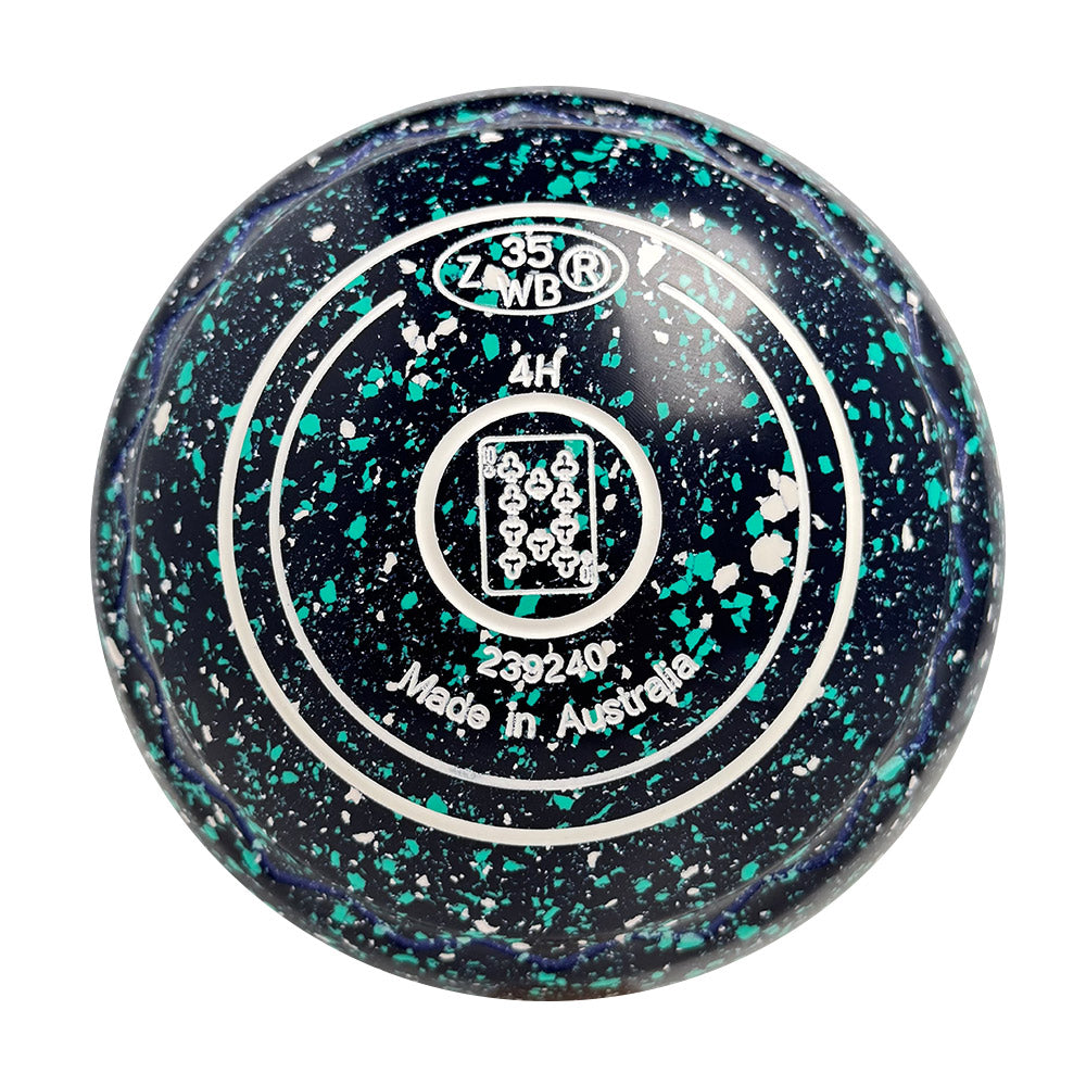 Aero Optima Lawn Bowls 4 Heavy Z-Scoop Graphite - 239240