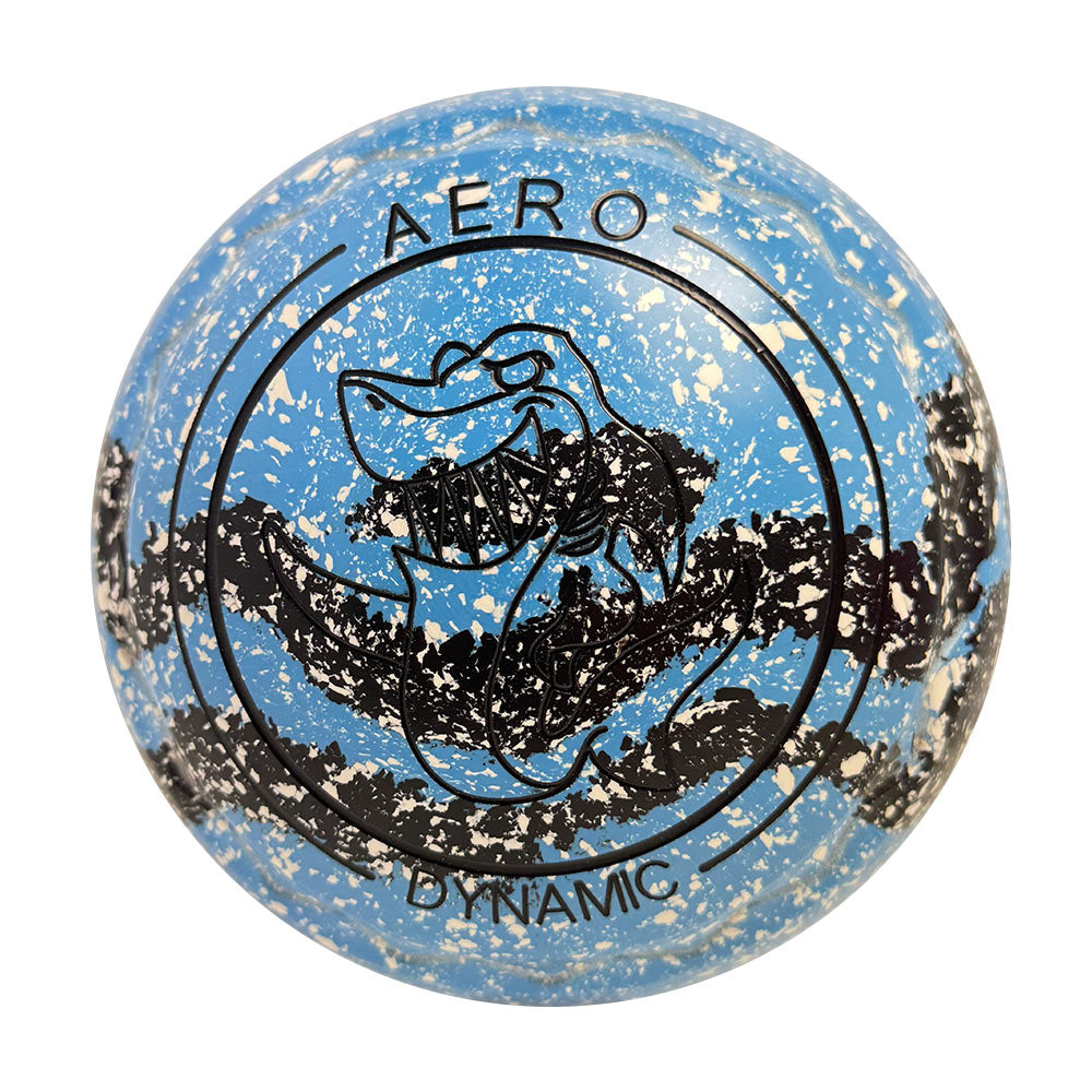 Aero Dynamic Lawn Bowls 4 Heavy Z-Scoop Azure/Onyx Swirl - 239384
