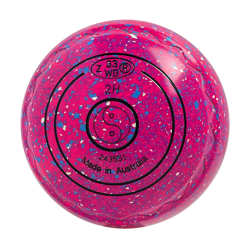 Aero Optima Lawn Bowls 2 Heavy Z-Scoop Raspberry - 243551