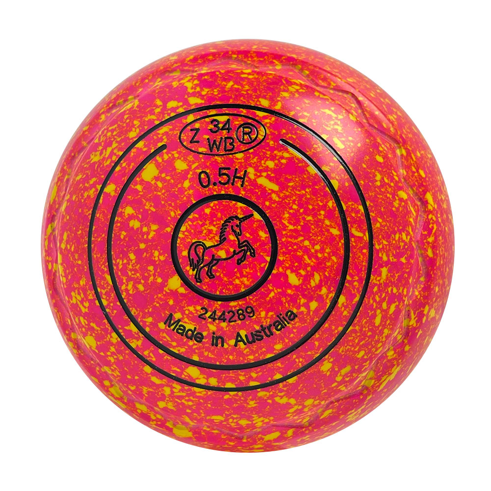 Aero Optima Lawn Bowls 0.5 Heavy Z-Scoop Tequila Sunrise - 244289