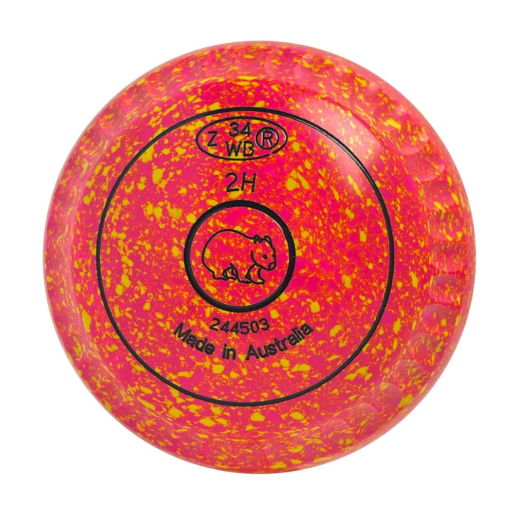 Aero (Pre-Owned) Optima Lawn Bowls 2 Heavy Enhance Grip Tequila Sunrise - 244503 - Bowls City