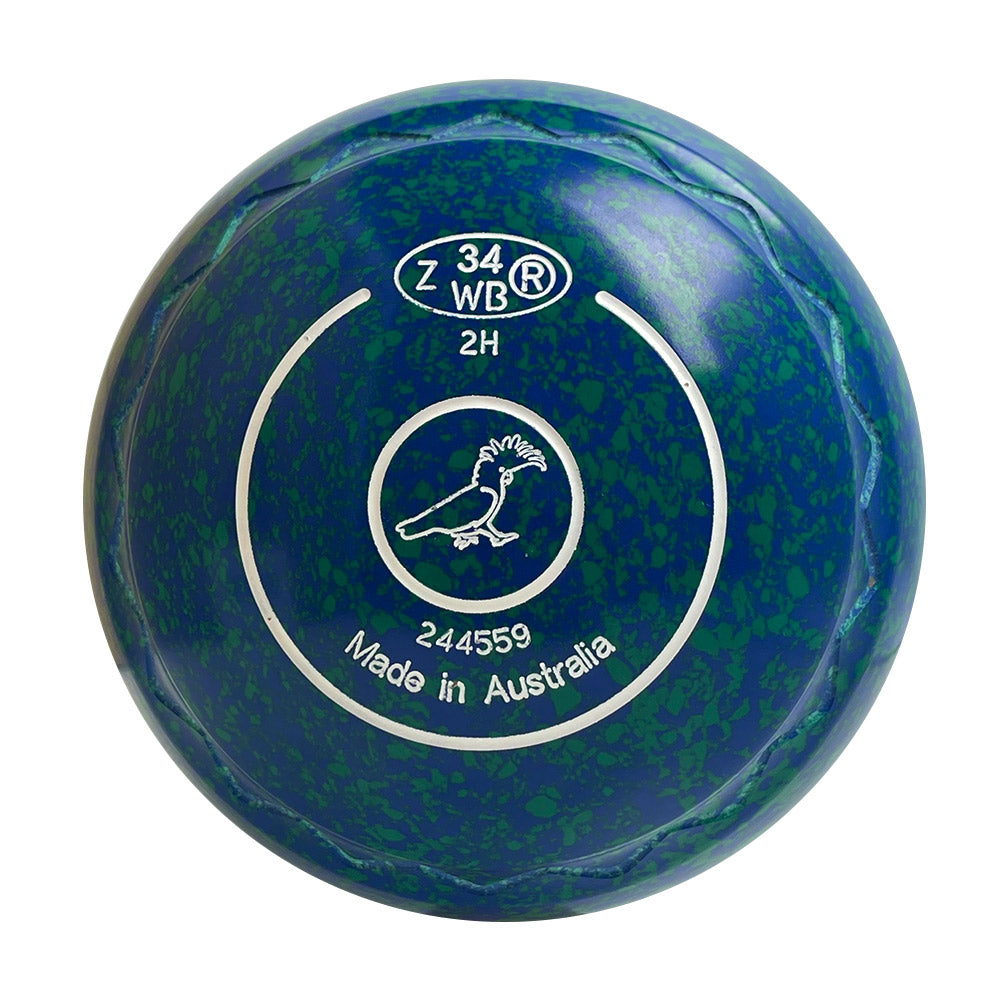 Aero Evolve Lawn Bowls 2 Heavy Z-Scoop Aqua - 244559
