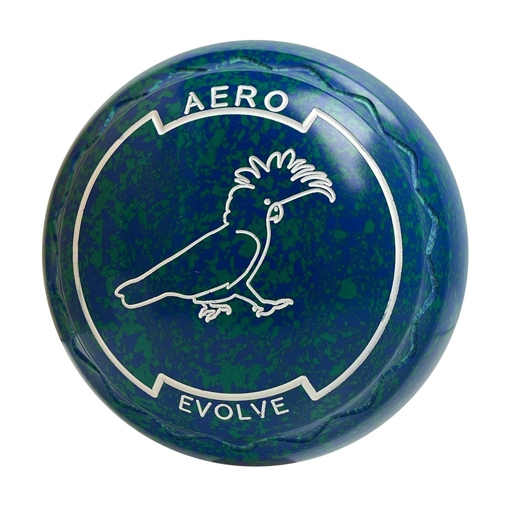 Aero Evolve Lawn Bowls 2 Heavy Z-Scoop Aqua - 244559