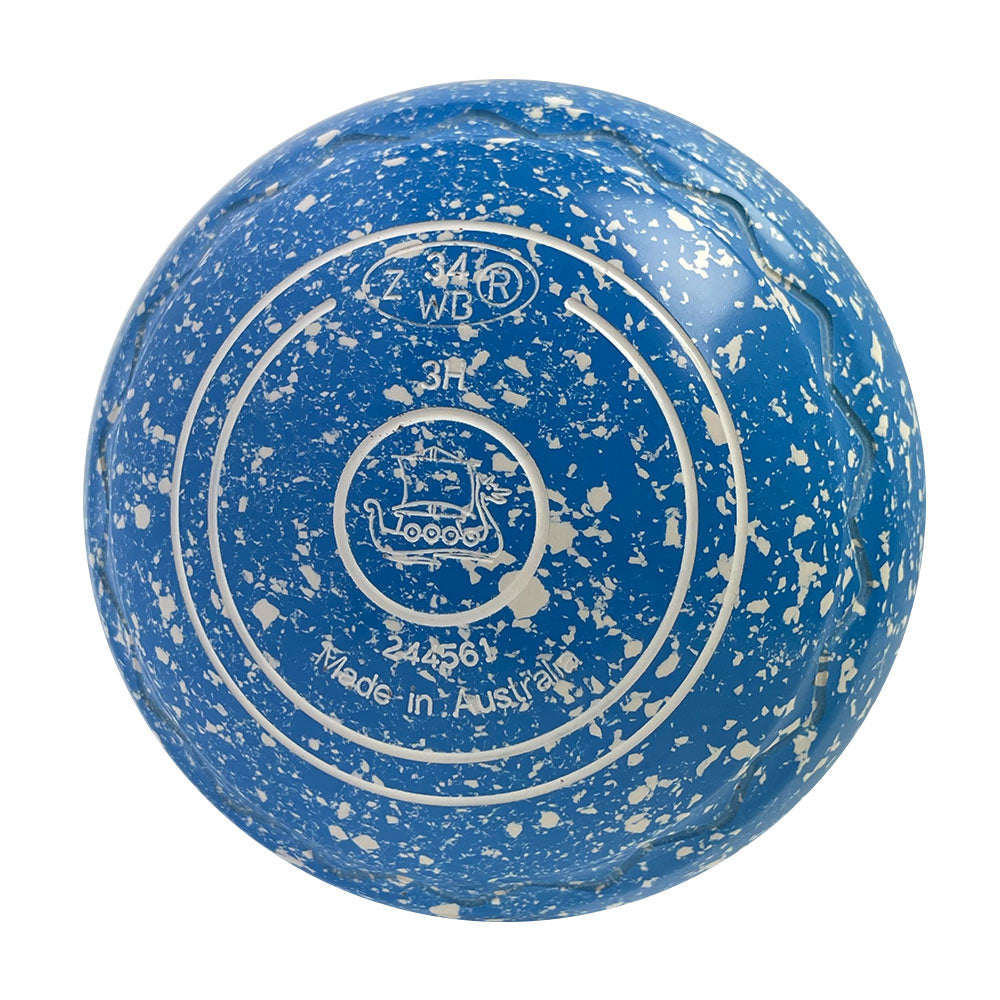 Aero Optima Lawn Bowls 3 Heavy Z-Scoop Azure - 244561