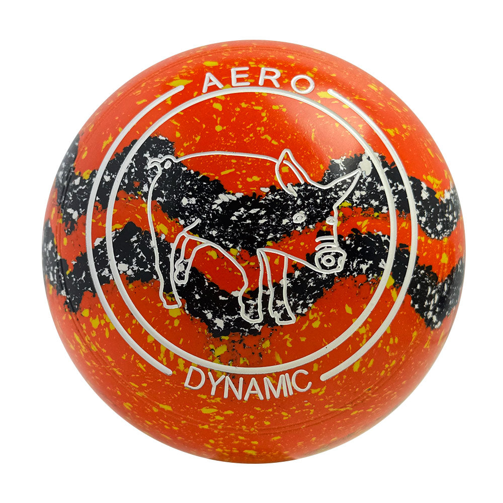Aero Dynamic Lawn Bowls 3 Heavy Non-Gripped Nectarine/Onyx Swirl -245469