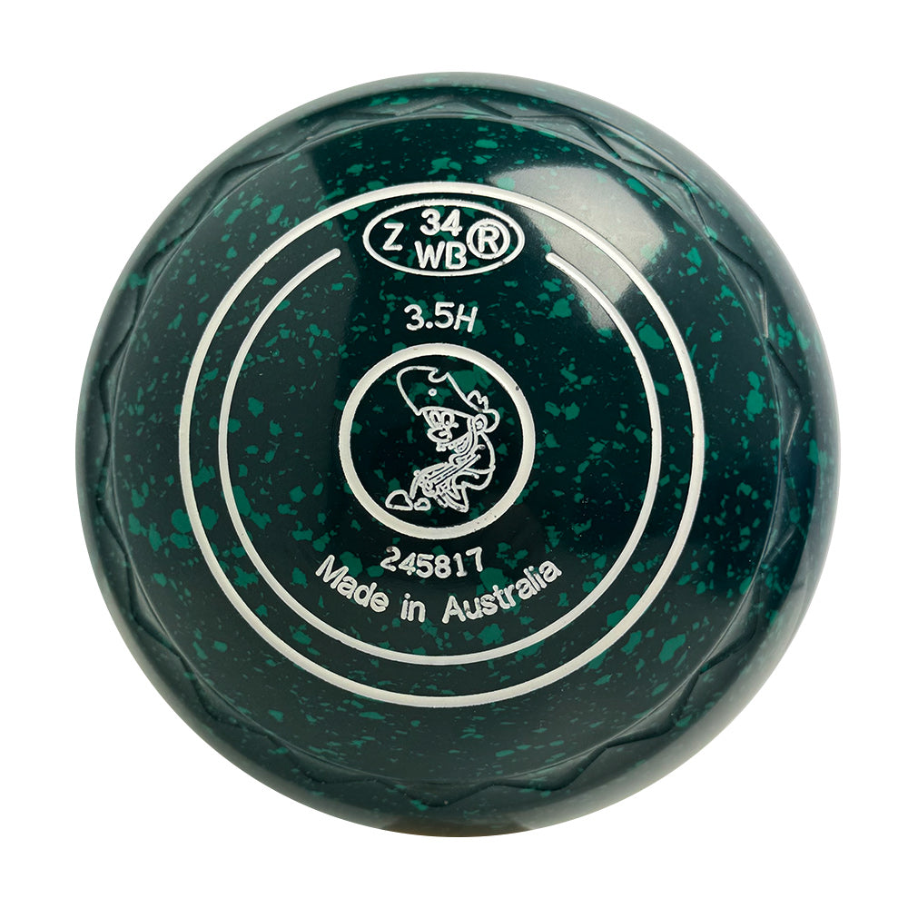 Aero Optima Lawn Bowls 3.5 Heavy Z-Scoop Emerald- 245817