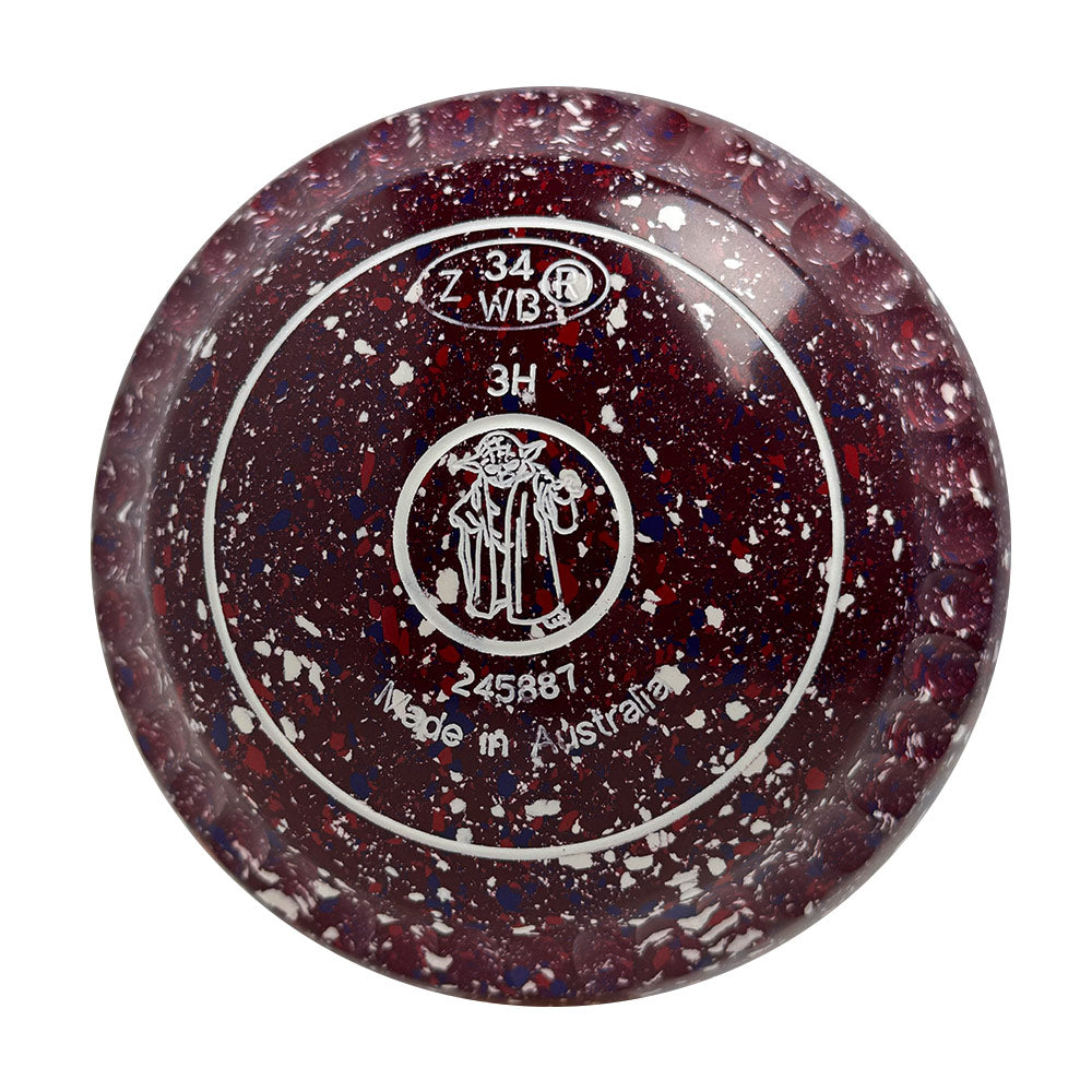 Aero Optima Lawn Bowls 3 Heavy Enhance Grip Lava - 245887