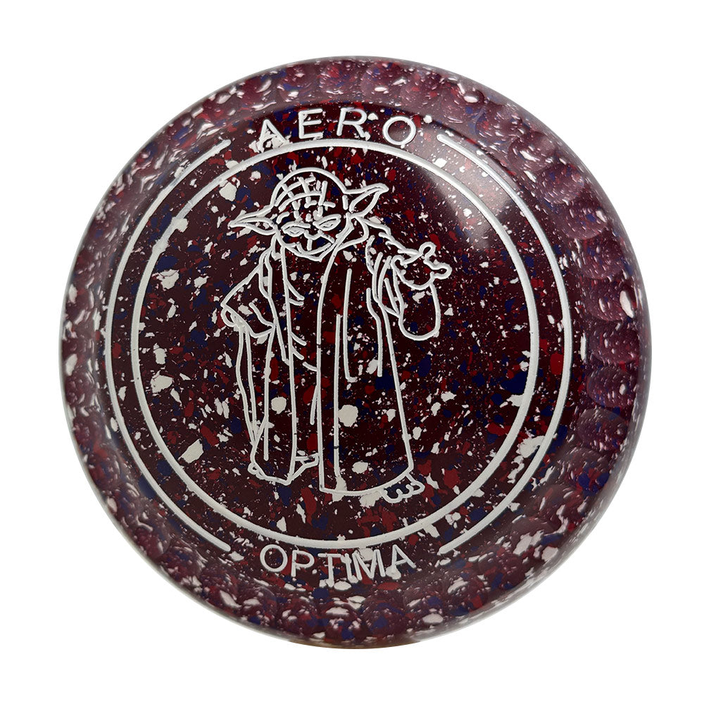 Aero Optima Lawn Bowls 3 Heavy Enhance Grip Lava - 245887