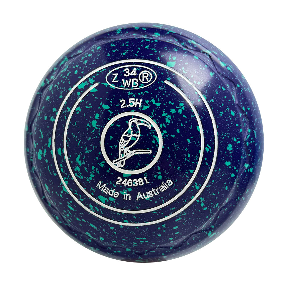 Aero Optima Lawn Bowls 2.5 Heavy Z-Scoop Grape -246381