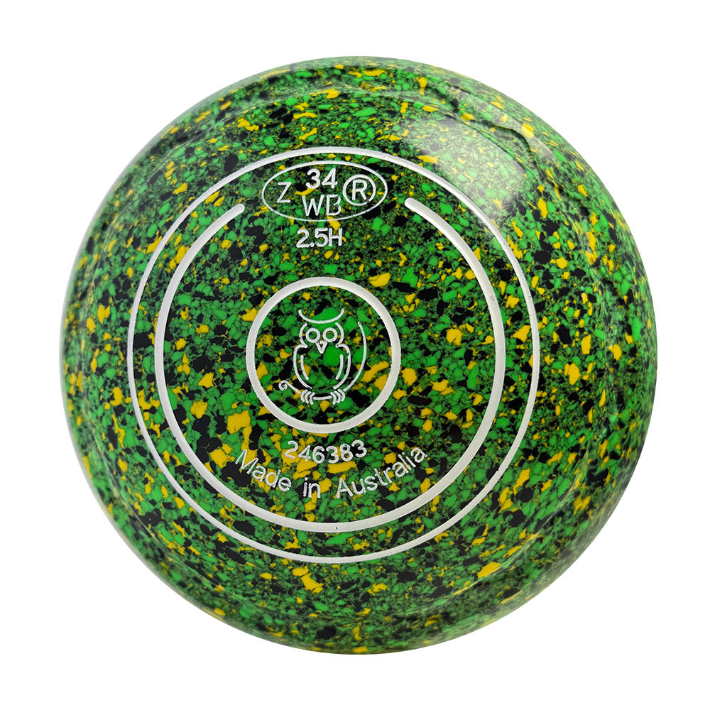 Aero Dynamic Lawn Bowls 2.5 Heavy Z-Scoop Jungle - 246383