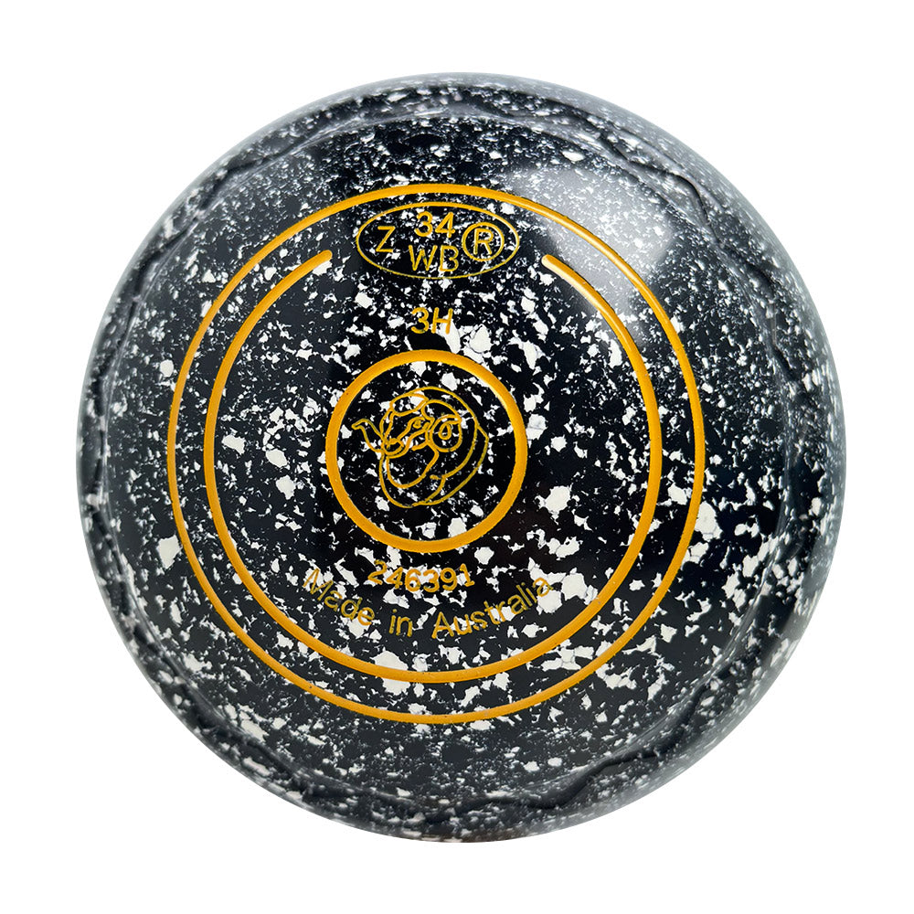 Aero Optima Lawn Bowls 3 Heavy Z-Scoop Onyx - 246391